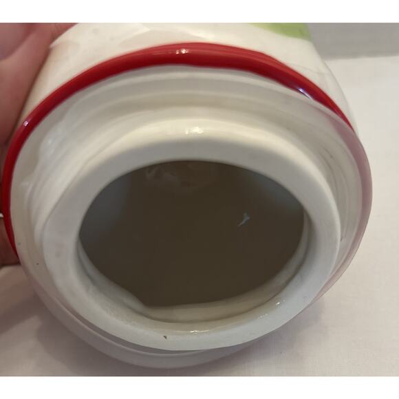 Boston Warehouse Trading Corp Ceramic Snowman Cookie Jar Medium Height 7” - Picture 14 of 16